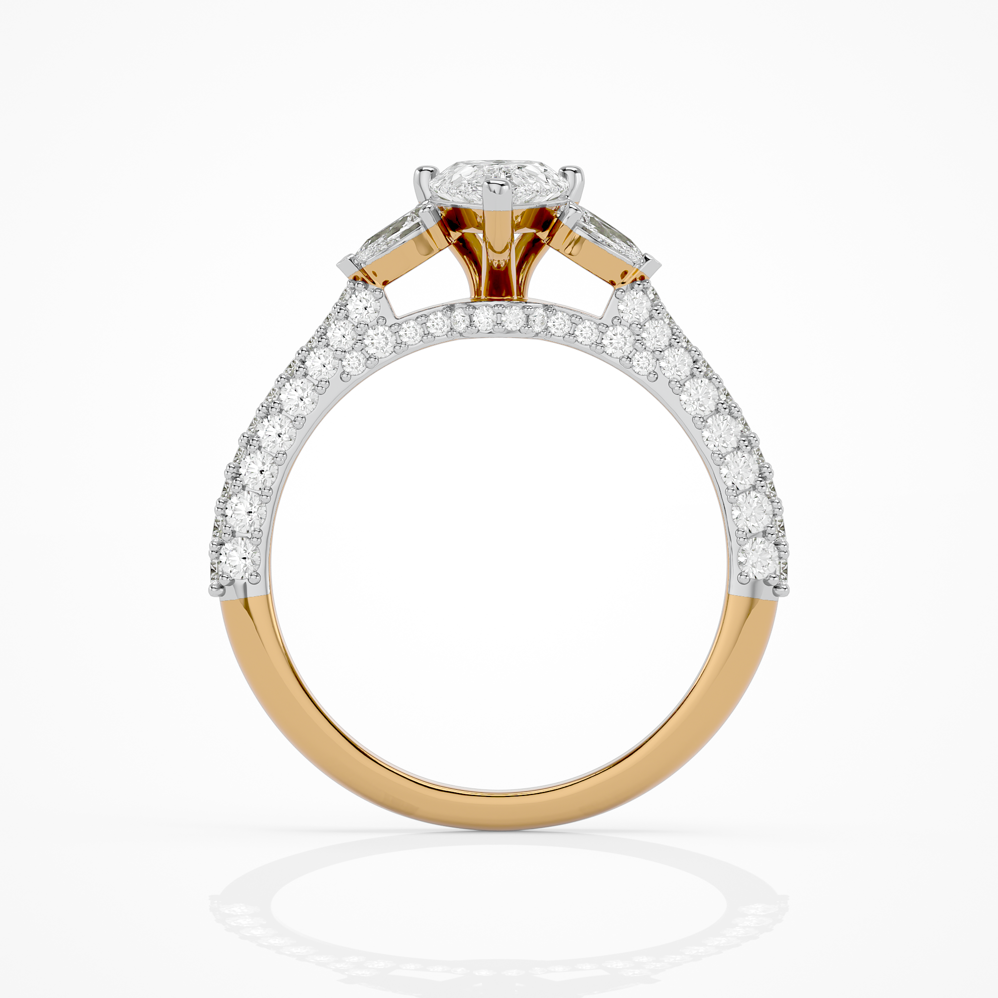 Serene Dewdrop Ring - 1.9 ct Pear