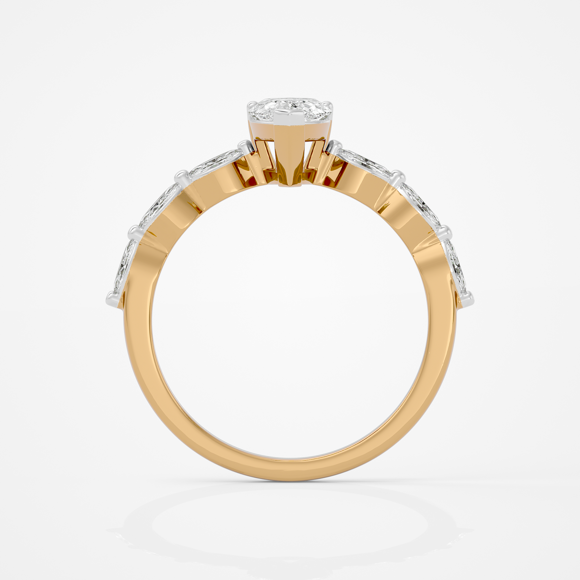 Celeste Pear Ring - 1 ct Pear