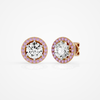 Amora Round Studs - 2.4 Round
