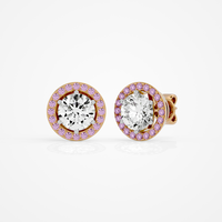 Amora Round Studs - 2.4 Round
