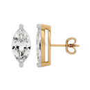 2 ct Marquise studs - Basket setting