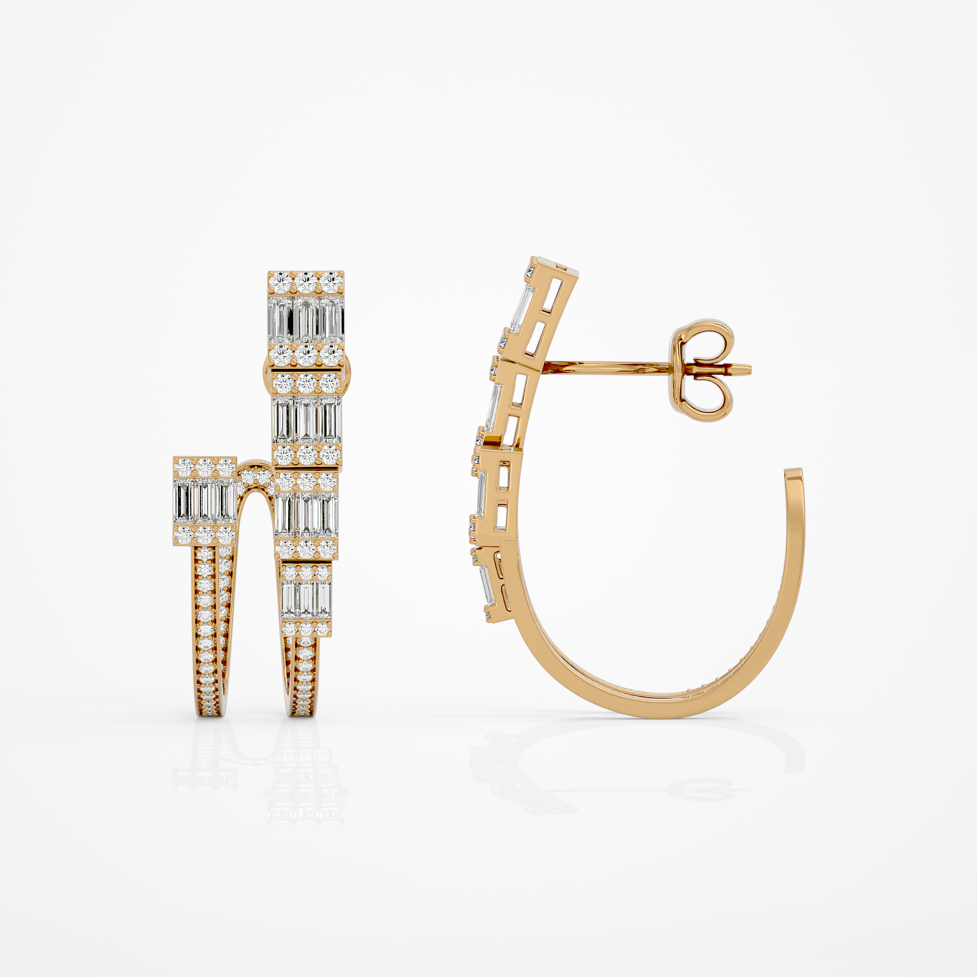 Radiant Baguette Earrings