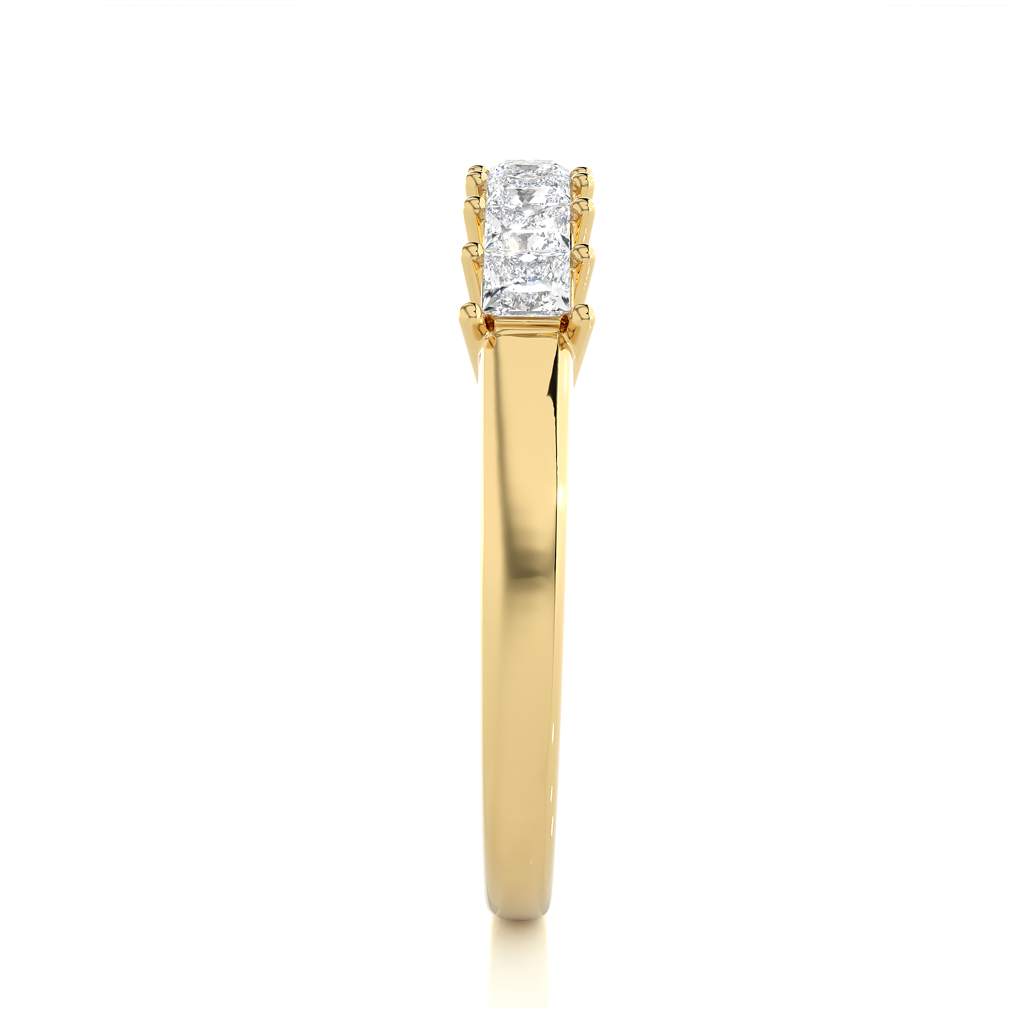 7 Princess-Cut Diamond Band
