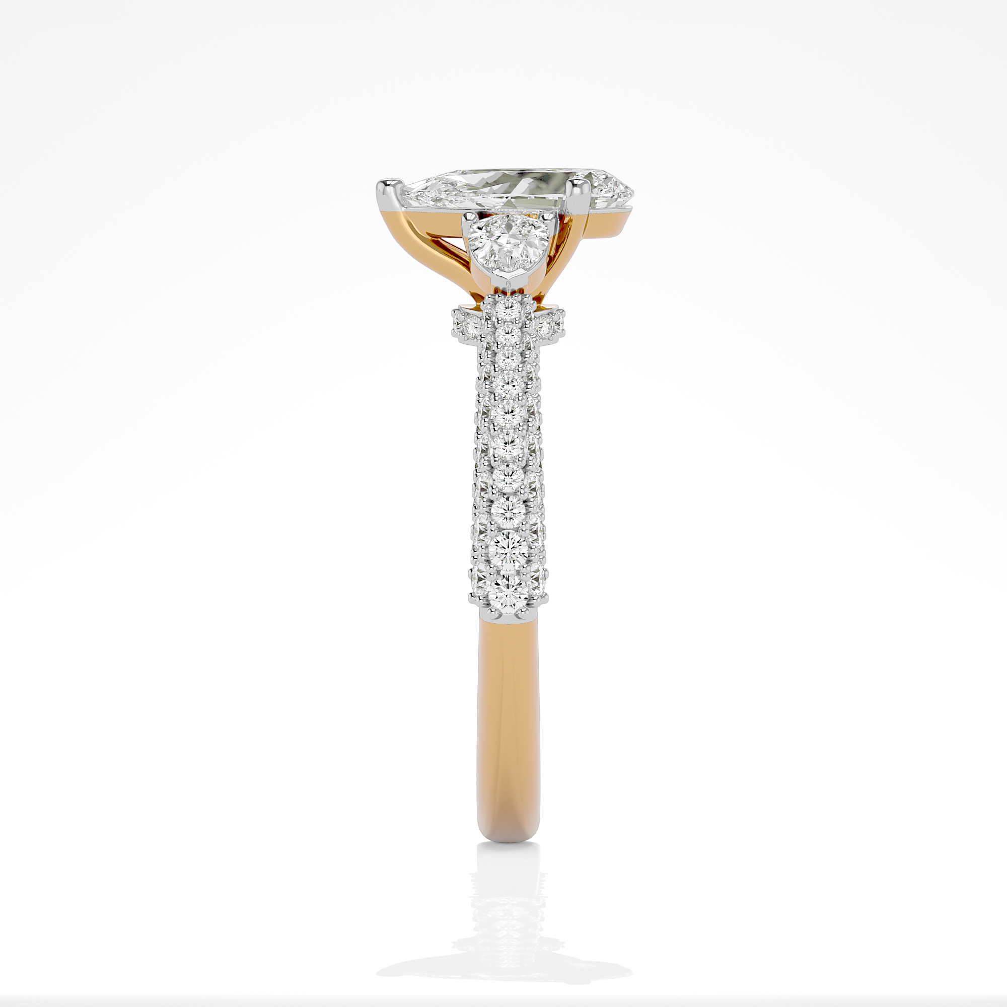 Serene Dewdrop Ring - 1.9 ct Pear