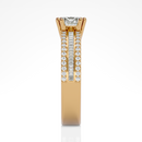 Round with baguettes - 1.5 ct round