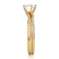 Linear Solitaire Ring - 0.5 ct round