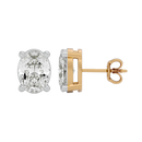 2 ct Oval studs - Basket setting