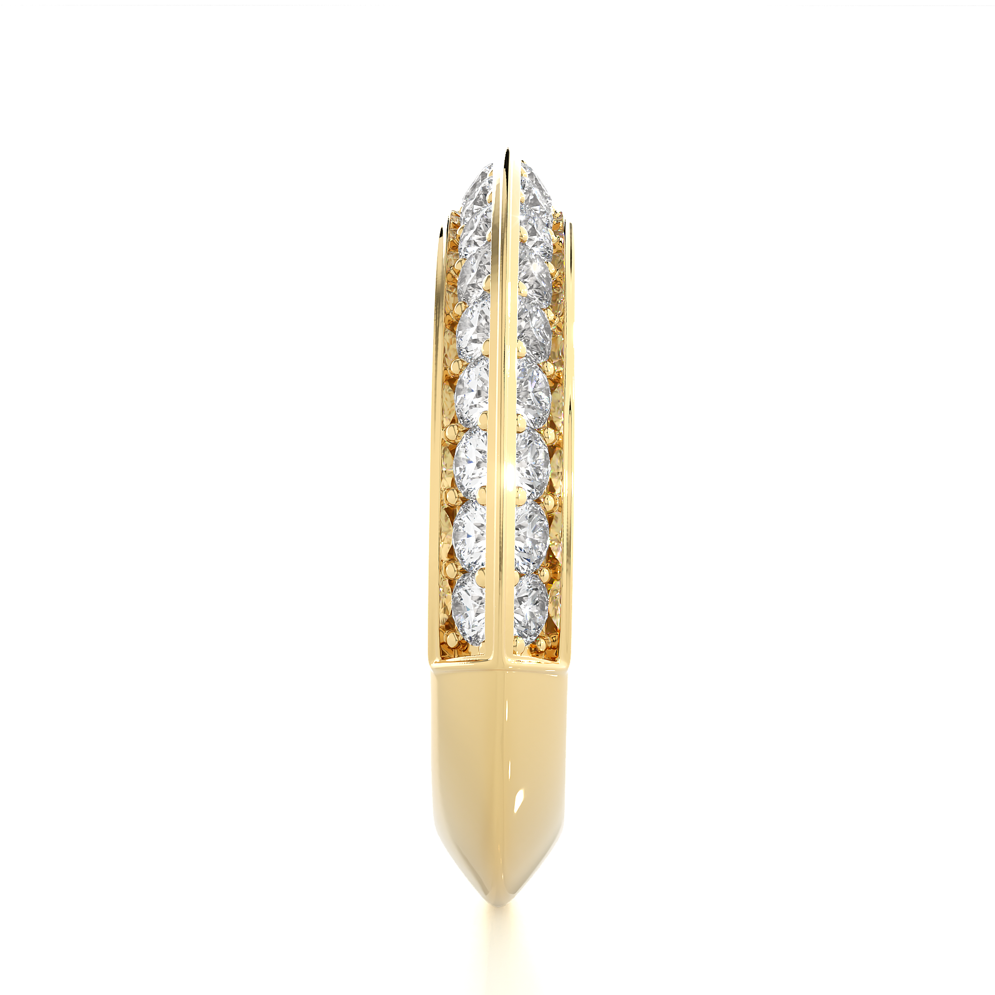 Two-Row Edge Diamond Band
