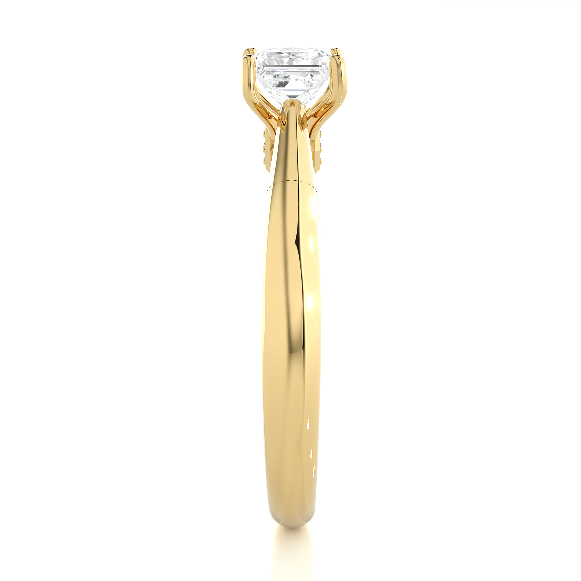 Lunara Ring - 0.8 ct princess