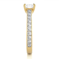 Cushion Cascade Ring - 1.1 ct cushion