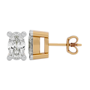 0.5 cts Oval studs - Basket Setting