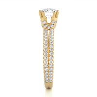 Aurora Twist Ring - 0.8 ct round