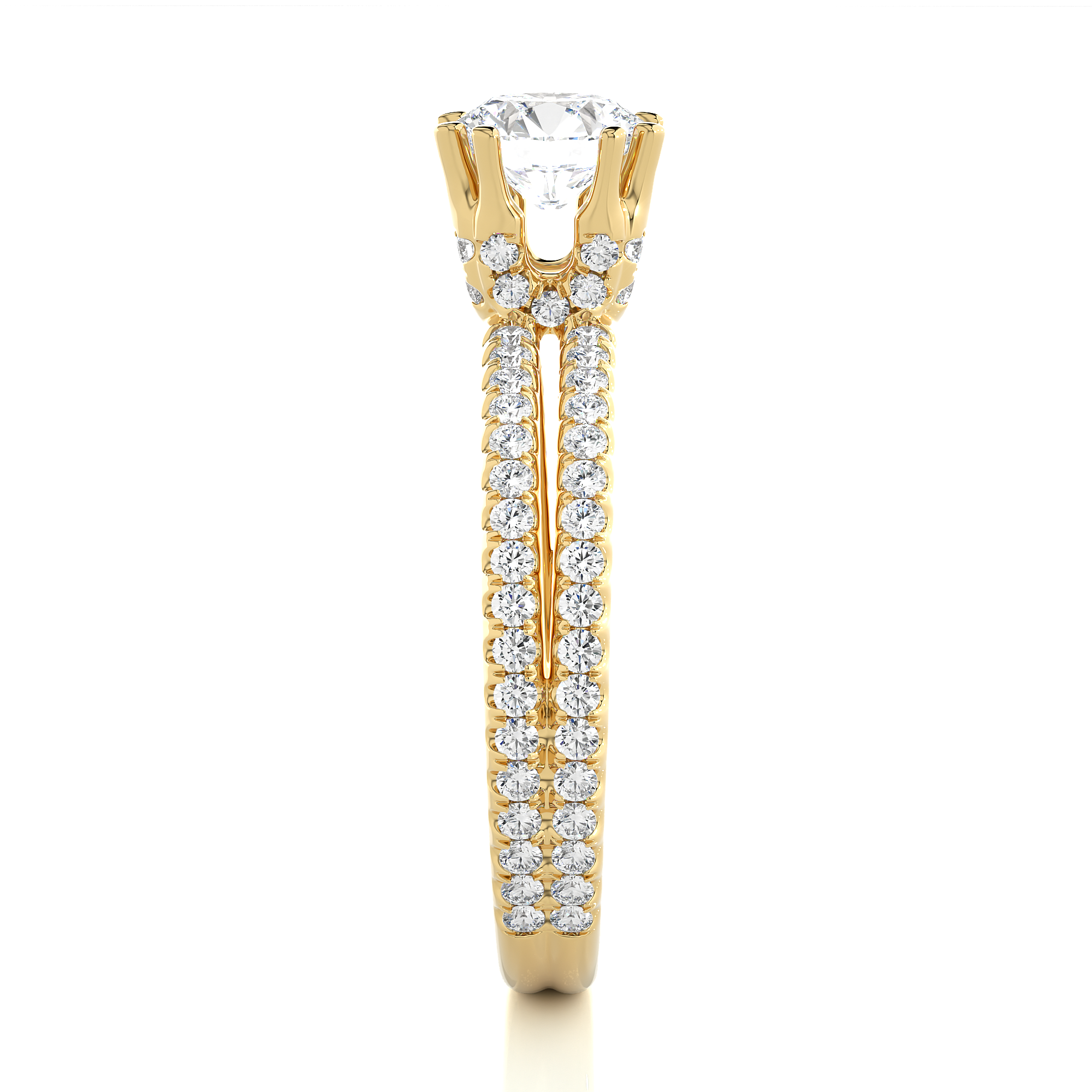 Aurora Twist Ring - 0.8 ct round