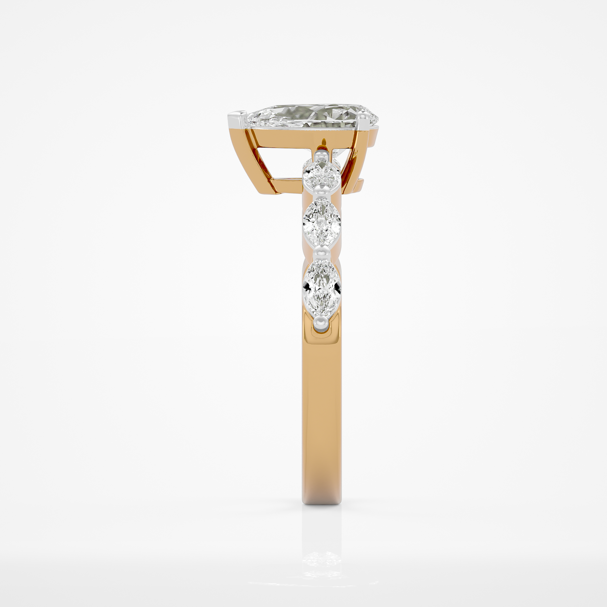 Celeste Pear Ring - 1 ct Pear