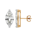 4 ct Marquise studs - Basket studs