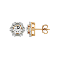 2 ct Infinite glow studs - Basket setting