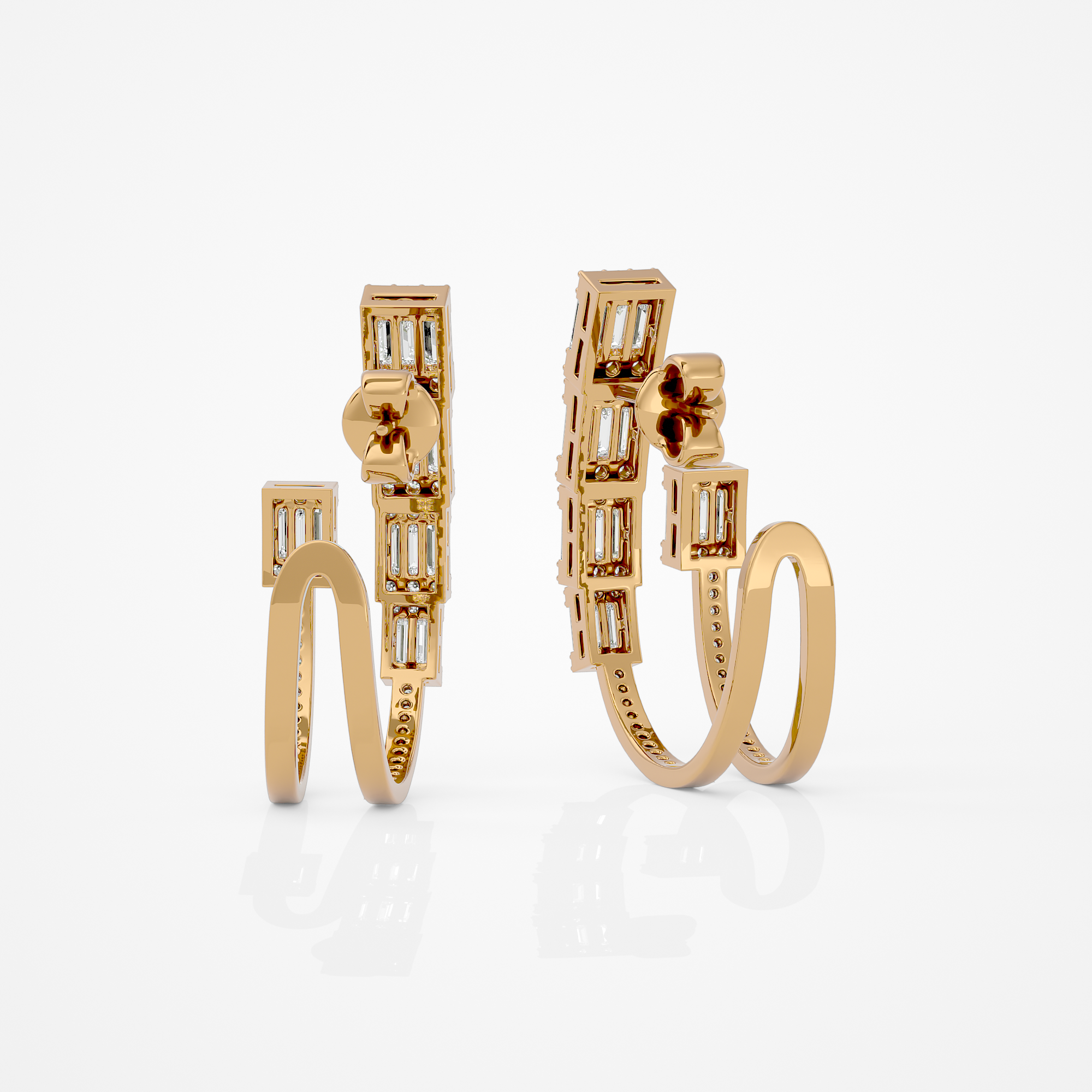 Radiant Baguette Earrings