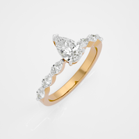 Celeste Pear Ring - 1 ct Pear