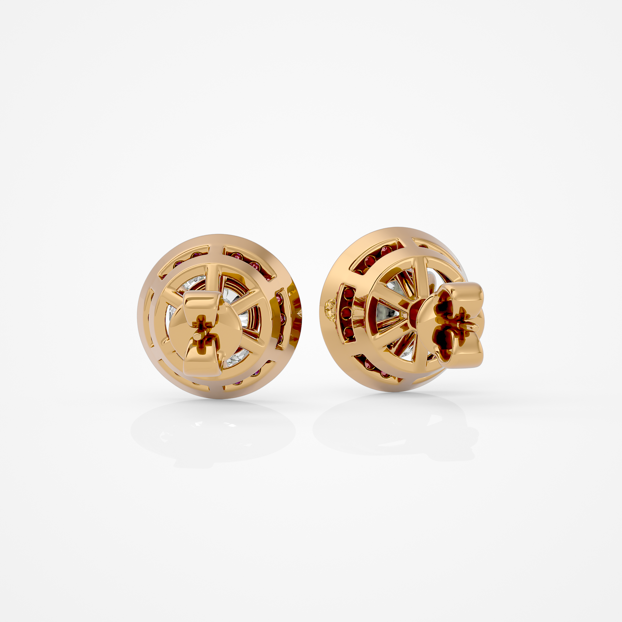 Amora Round Studs - 2.4 Round