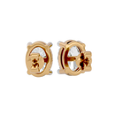 2 ct Oval studs - Basket setting