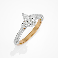 Serene Dewdrop Ring - 1.9 ct Pear