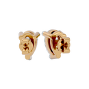 0.5 ct Pear studs - Basket setting