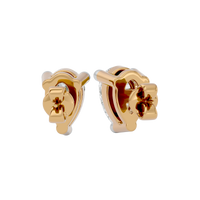 0.5 ct Pear studs - Basket setting