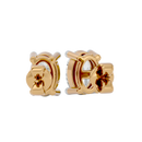 1 ct Oval studs - Basket setting