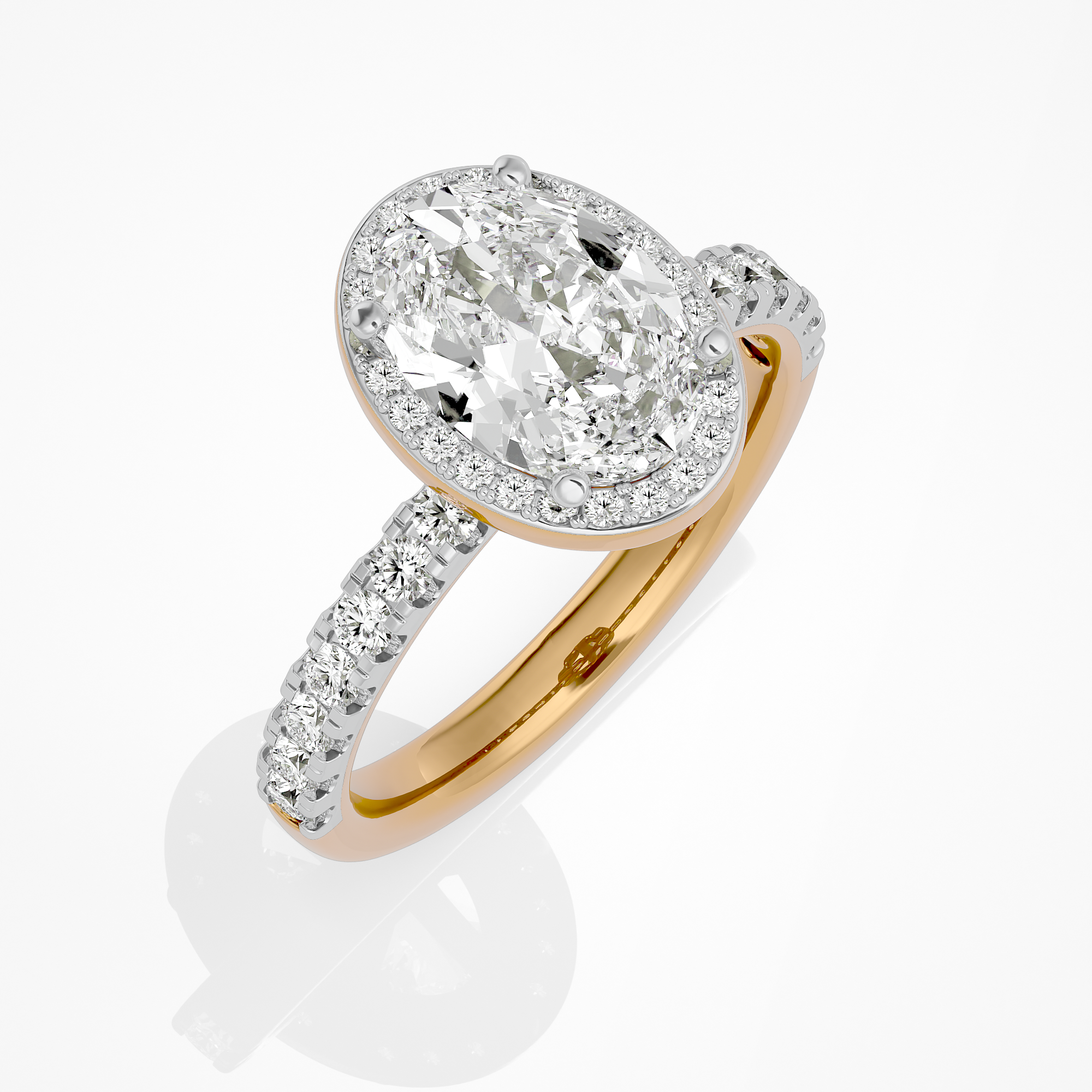 Seraphina Halo Ring - 1ct Oval