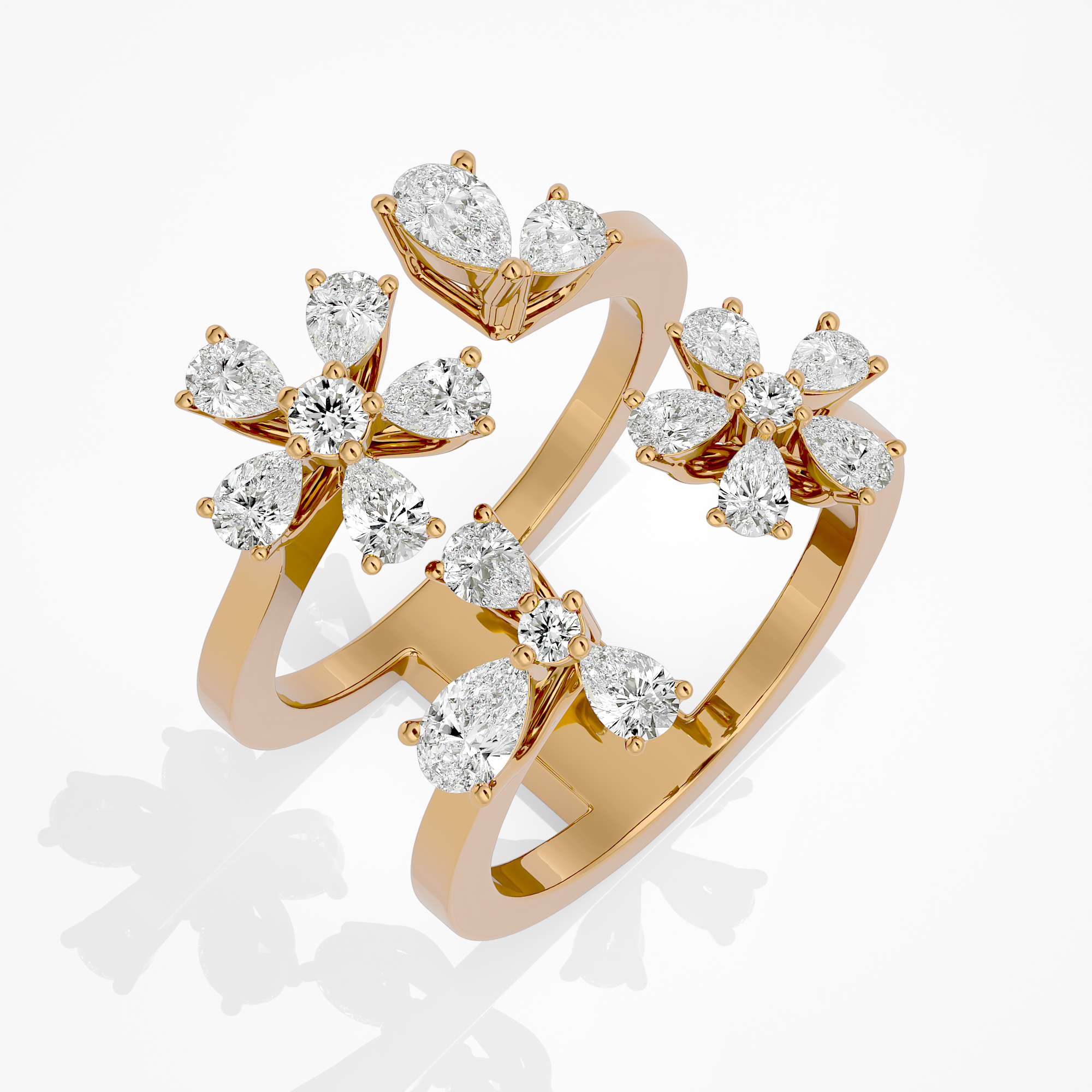 Floral Cluster Ring