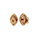 0.5 ct Marquise halo studs - Basket setting