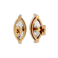 4 ct Marquise studs - Basket studs