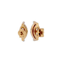 0.5 ct Marquise studs - Basket Setting