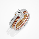 Trinity Spark Ring - 1 ct Round