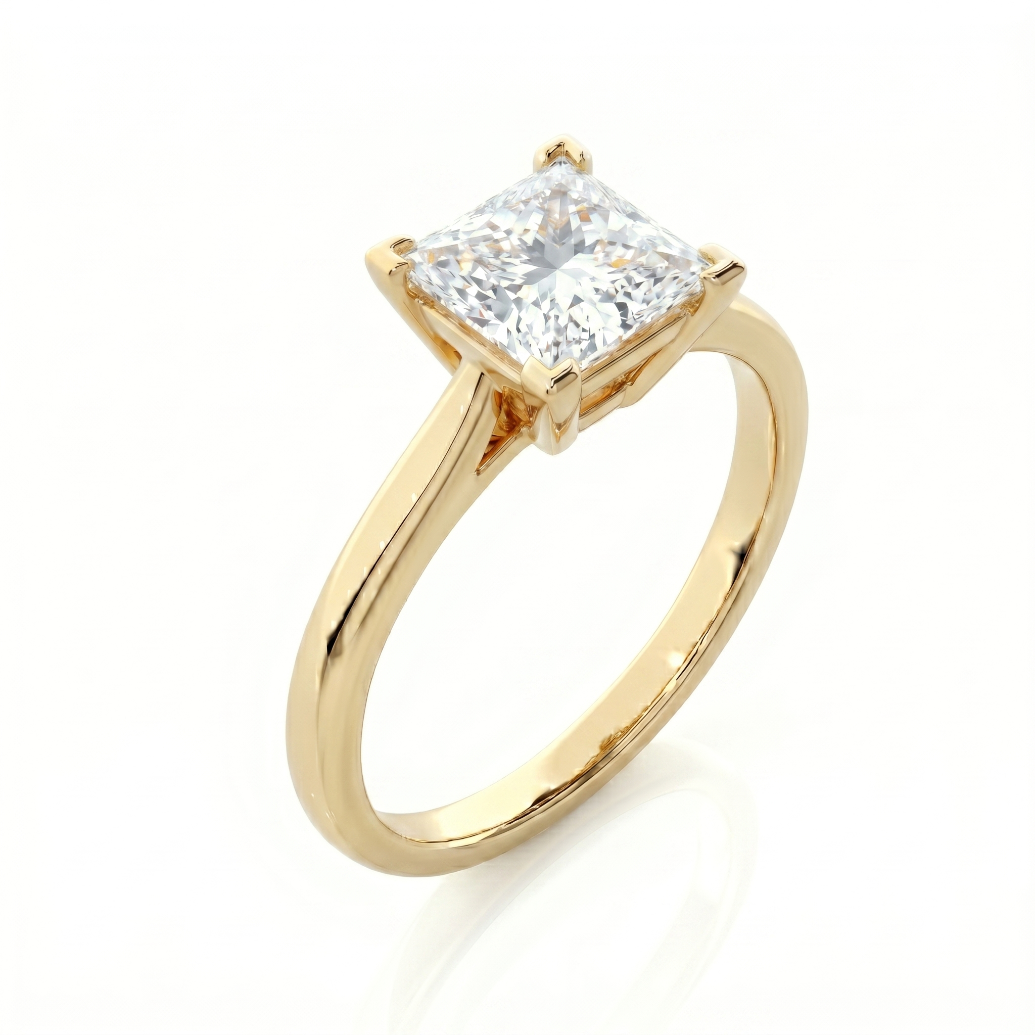 Classic solitaire ring - Princess 1.5ct