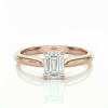 Classic solitaire ring - Emerald 1ct