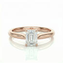 Classic solitaire ring - Emerald 1ct