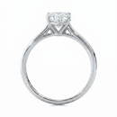 Classic solitaire ring - Heart 1ct