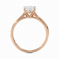 Classic solitaire ring - Heart 1ct