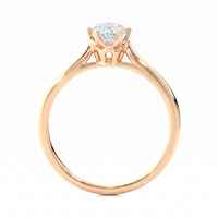 Classic solitaire ring - Oval 1ct