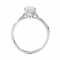 Classic solitaire ring - Oval 1ct