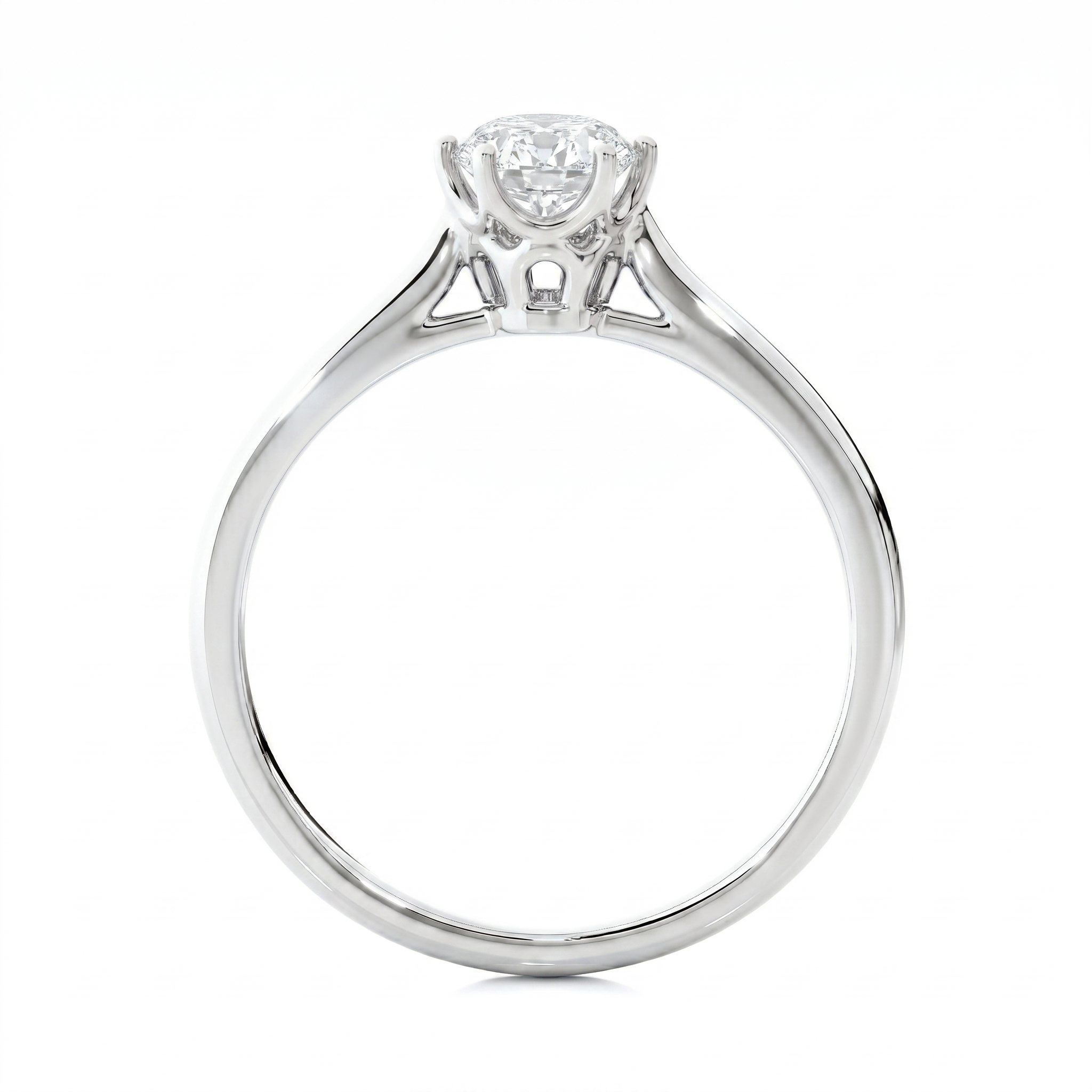 Classic solitaire ring - Oval 1ct
