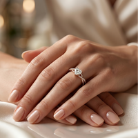 Twist Solitaire Ring - Heart 0.5ct