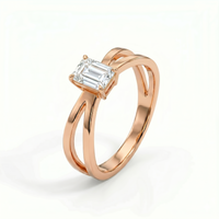 Criss-Cross Ring - Emerald 2ct