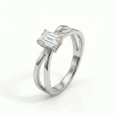 Criss-Cross Ring - Emerald 2ct