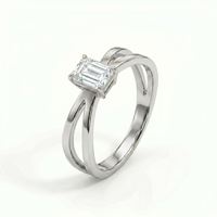 Criss-Cross Ring - Emerald 2ct