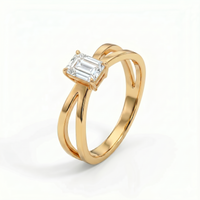 Criss-Cross Ring - Emerald 2ct