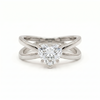 Criss-Cross Ring - Heart 0.5ct