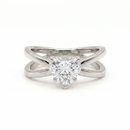 Criss-Cross Ring - Heart 2ct