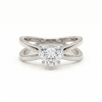 Criss-Cross Ring - Heart 2ct